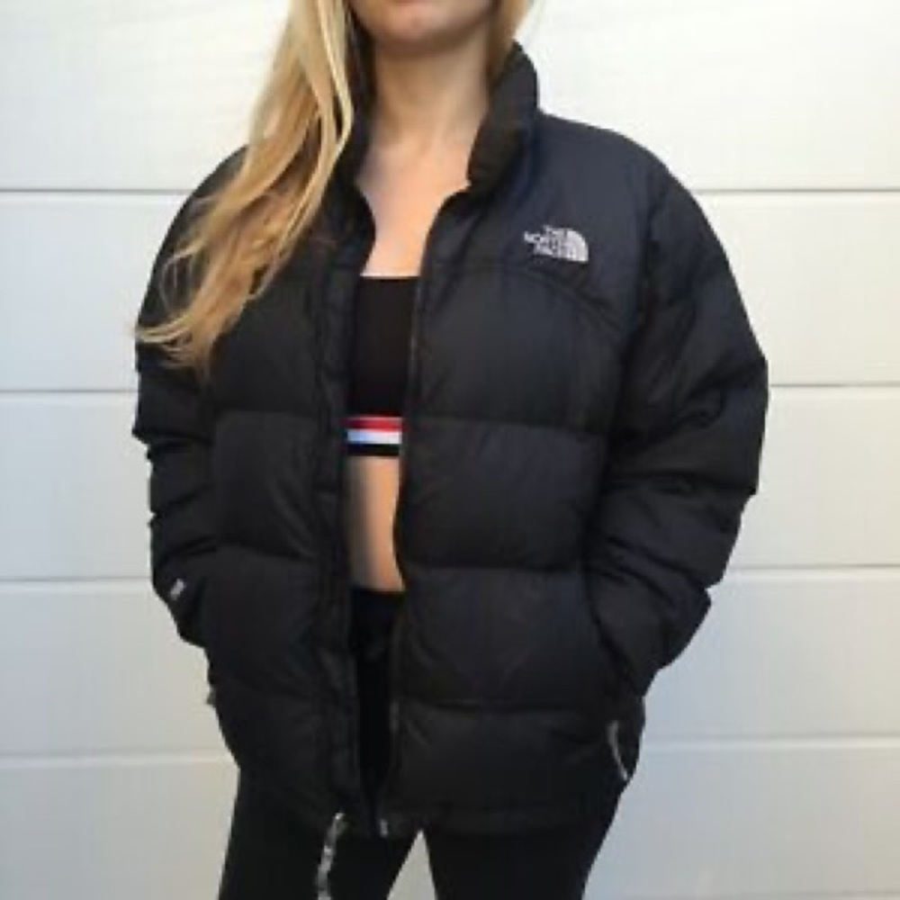 North Face Black Puffy Jacket (L)